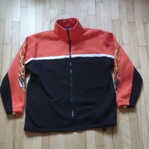 Flame Design Black and Red Sweatshirt